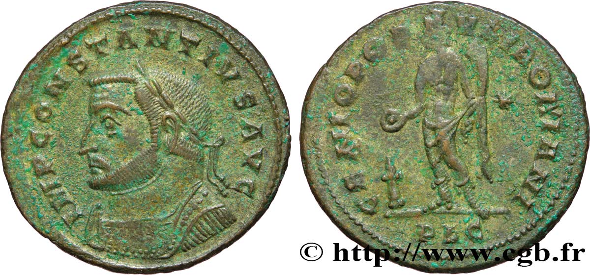 CONSTANCE Ier CHLORE Follis ou nummus TTB+