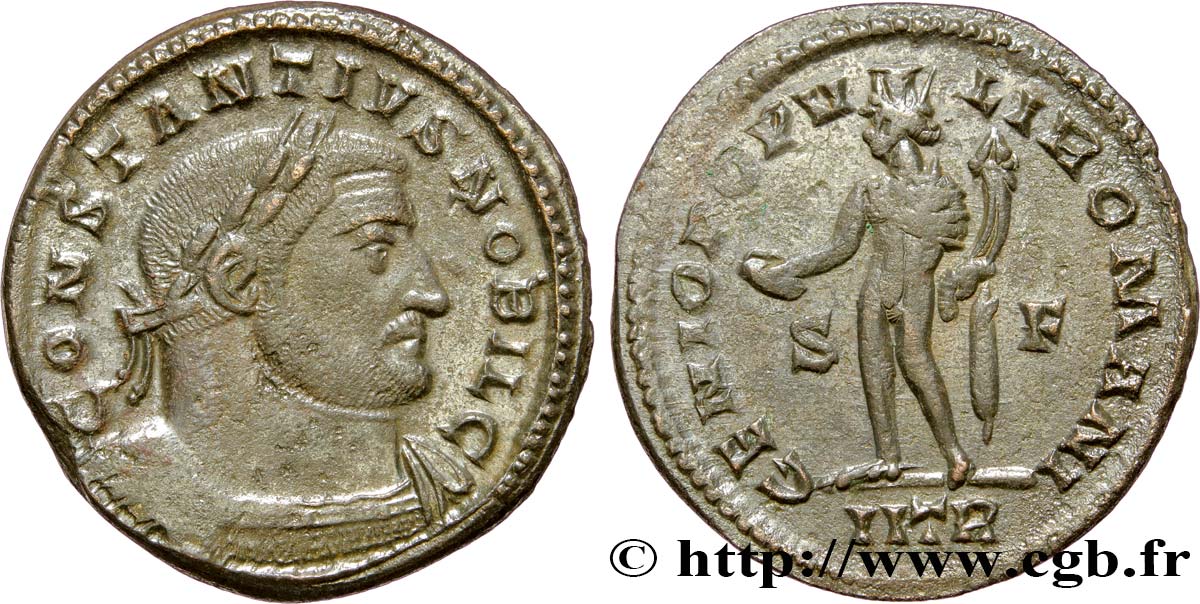 CONSTANCE Ier CHLORE Follis ou nummus TTB+