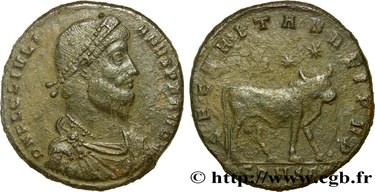 JULIEN II LE PHILOSOPHE Double maiorina, (GB, Æ 1) TTB/TB+