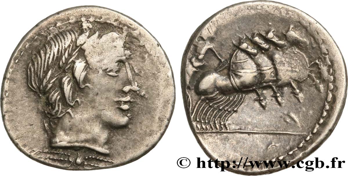 ROMAN REPUBLIC - ANONYMOUS Denier XF