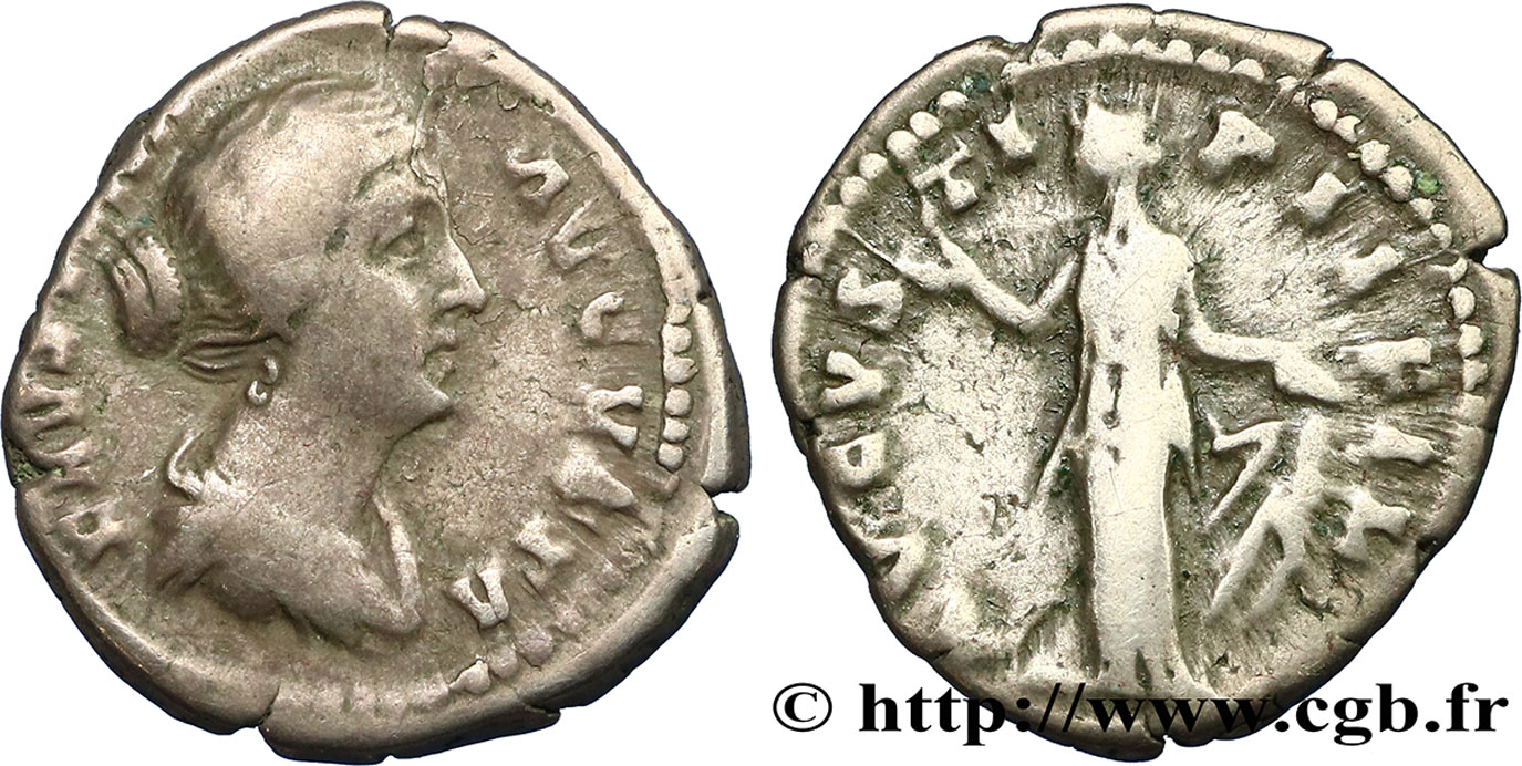 FAUSTINA MINOR Denier VF