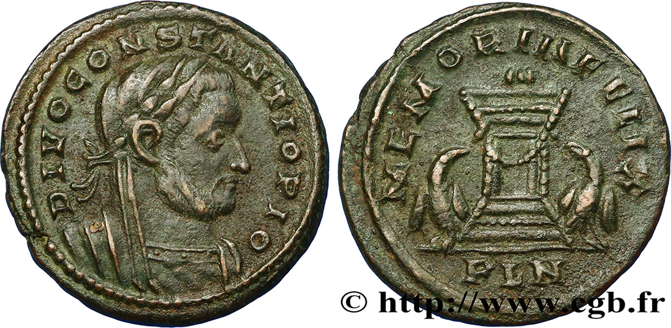 CONSTANCE Ier CHLORE  Follis ou nummus TTB+