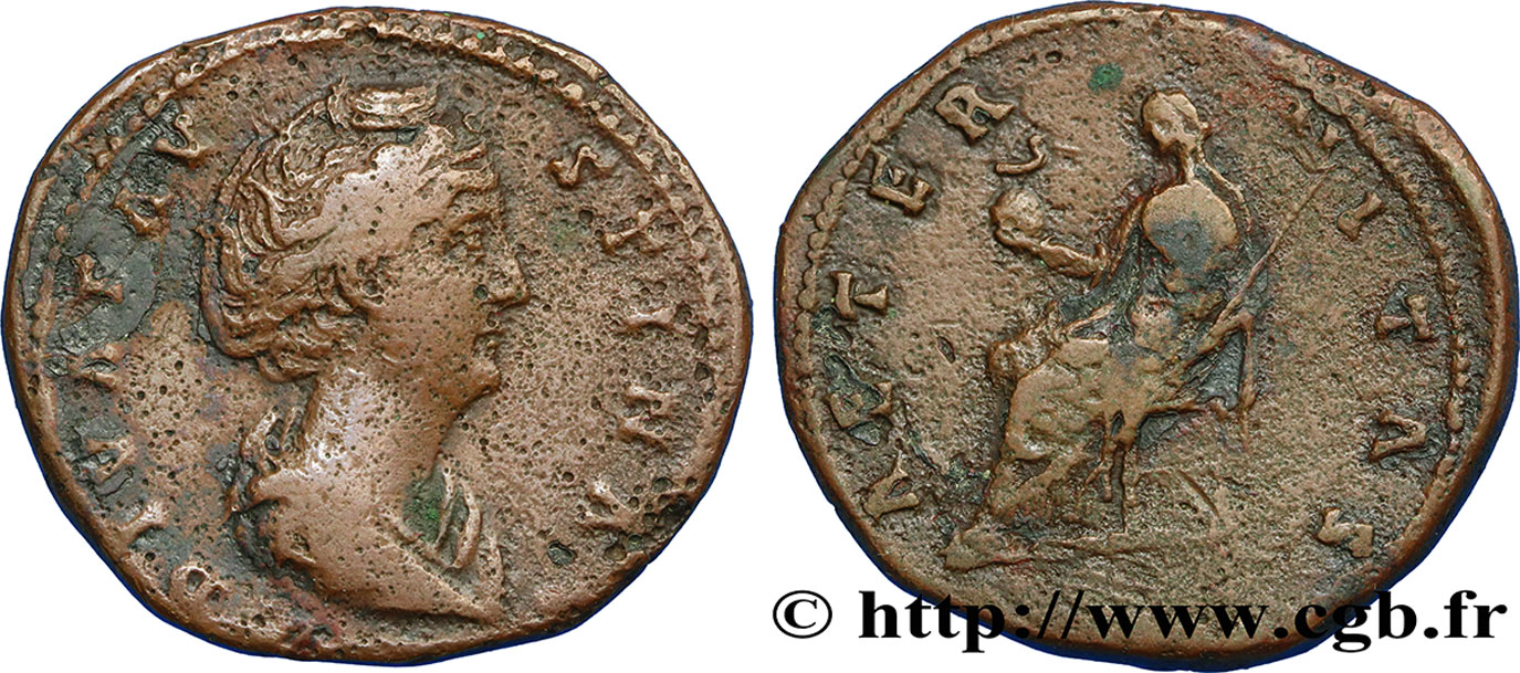 FAUSTINE MÈRE Sesterce TB+