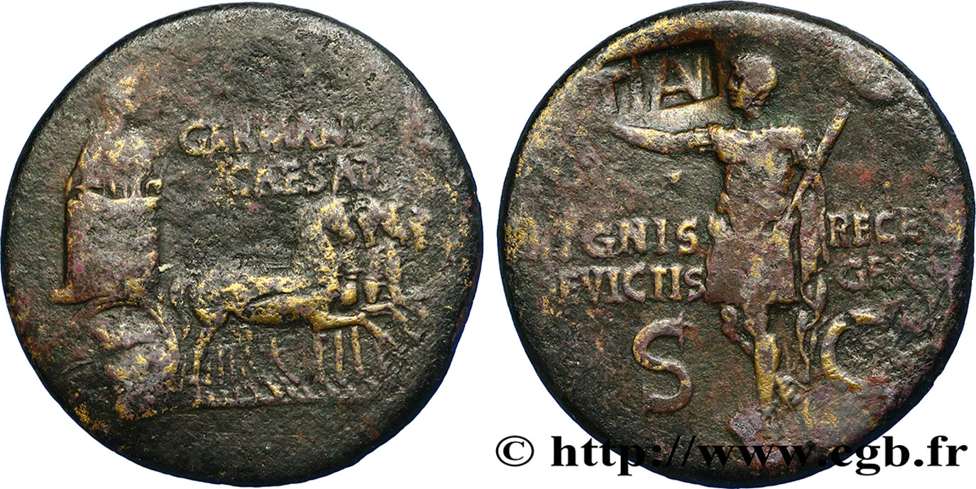 GERMANICUS Dupondius TB+