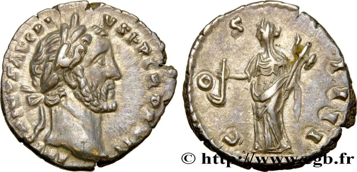 ANTONINUS PIUS Denier AU