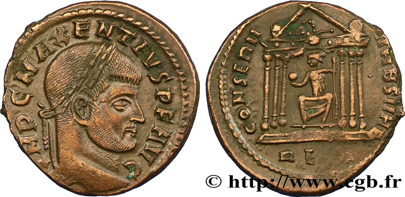 MAXENTIUS Follis ou nummus fVZ
