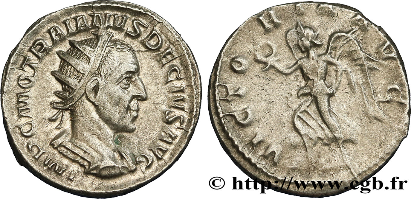 TRAJAN DÈCE Antoninien SUP/TTB