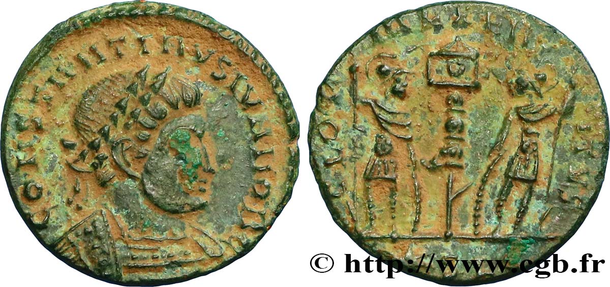 CONSTANTINE II Centenionalis ou nummus AU