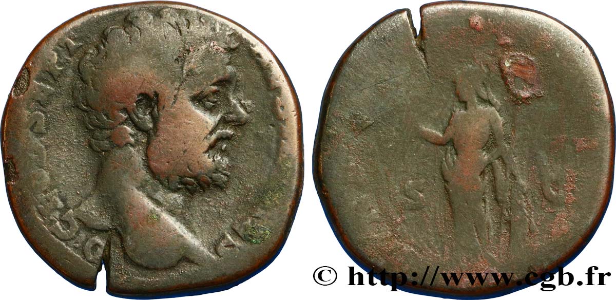 CLODIUS ALBINUS Sesterce VF/VF