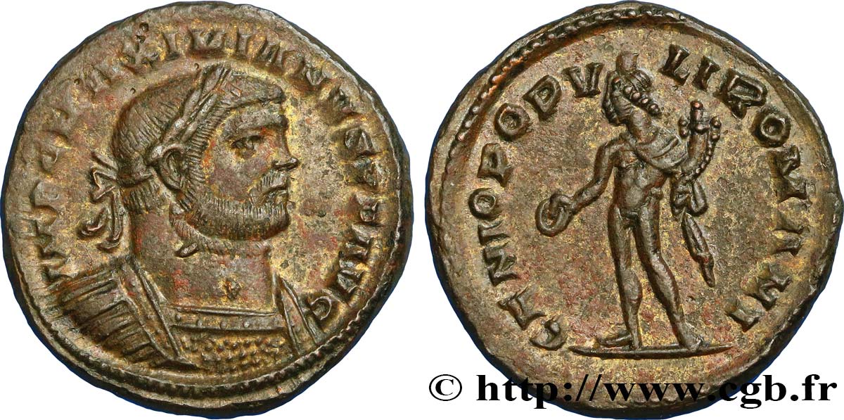 MAXIMIEN HERCULE Follis ou nummus SUP