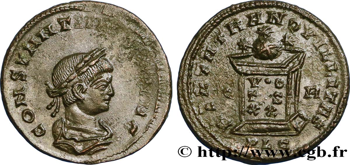 COSTANTINO II Centenionalis ou nummus SPL/q.SPL