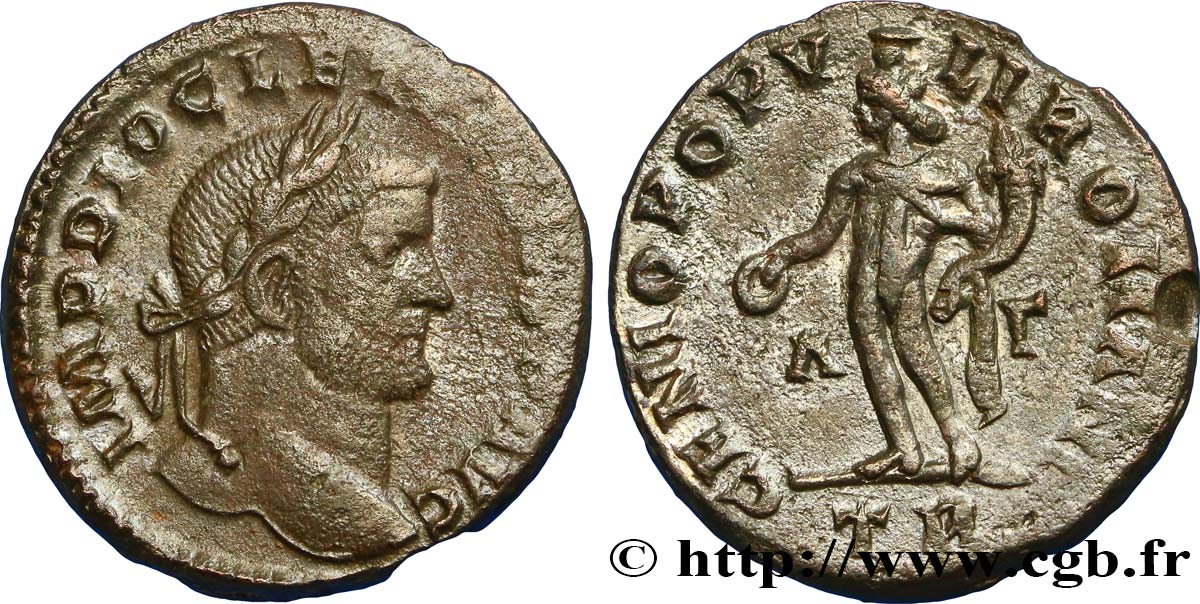 DIOCLETIAN Follis ou nummus XF/AU