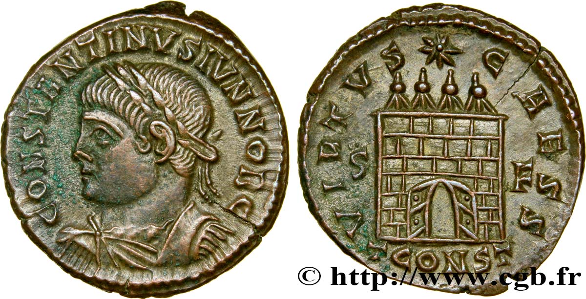 CONSTANTIN II Centenionalis ou nummus SUP
