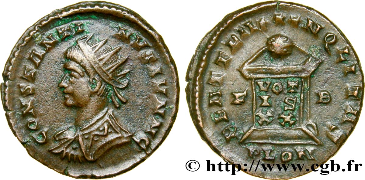 CONSTANTIN II Centenionalis ou nummus SUP