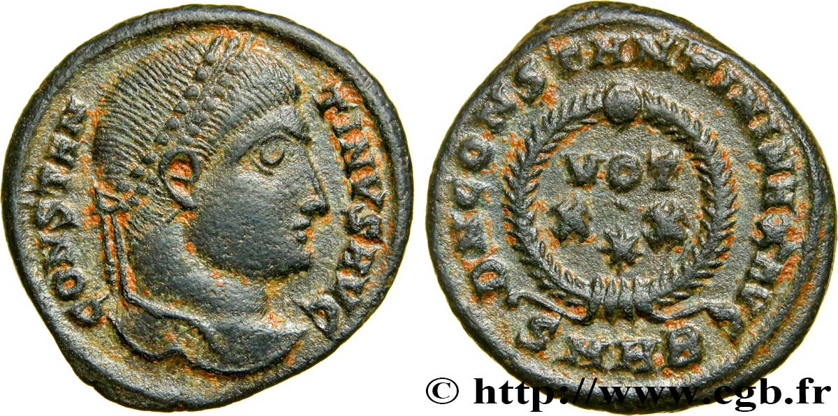 CONSTANTINE I THE GREAT Centenionalis ou nummus AU