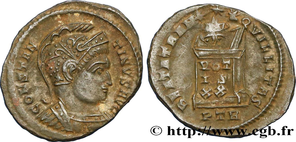 CONSTANTINUS I DER GROßE Centenionalis ou nummus fVZ
