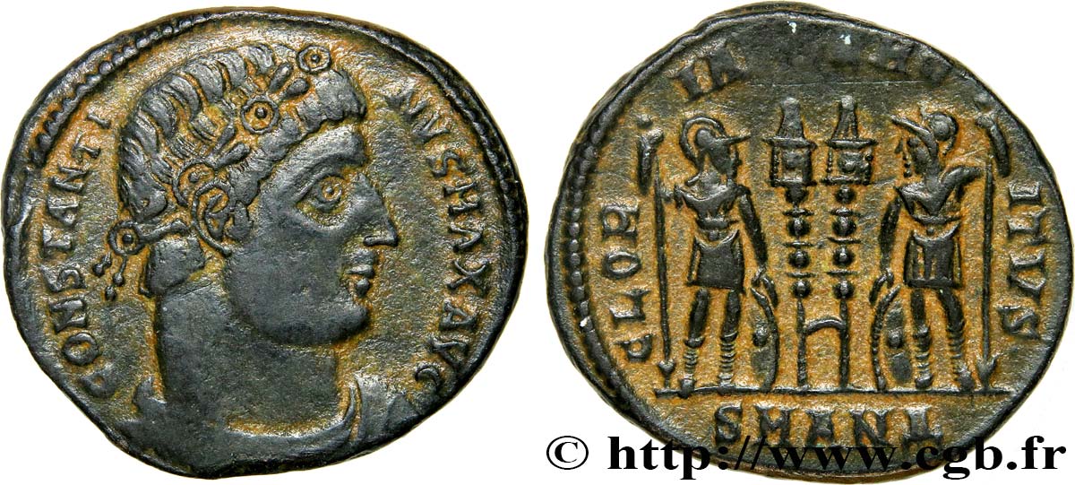 COSTANTINO I IL GRANDE Centenionalis ou nummus q.SPL