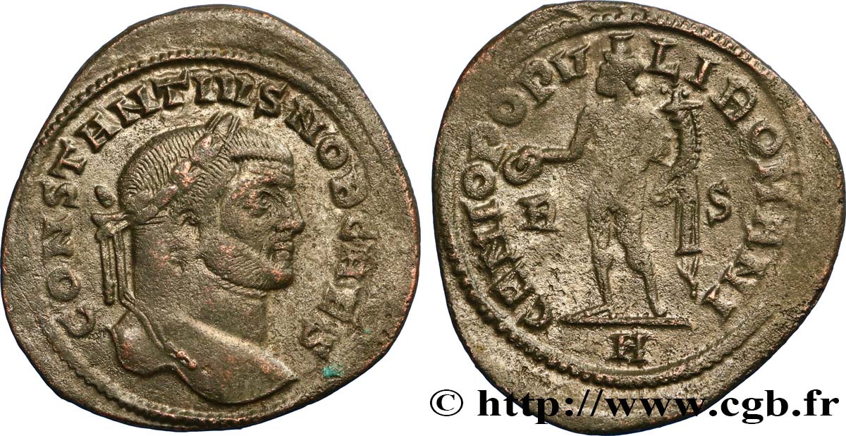 CONSTANCE Ier CHLORE Follis ou nummus TTB+