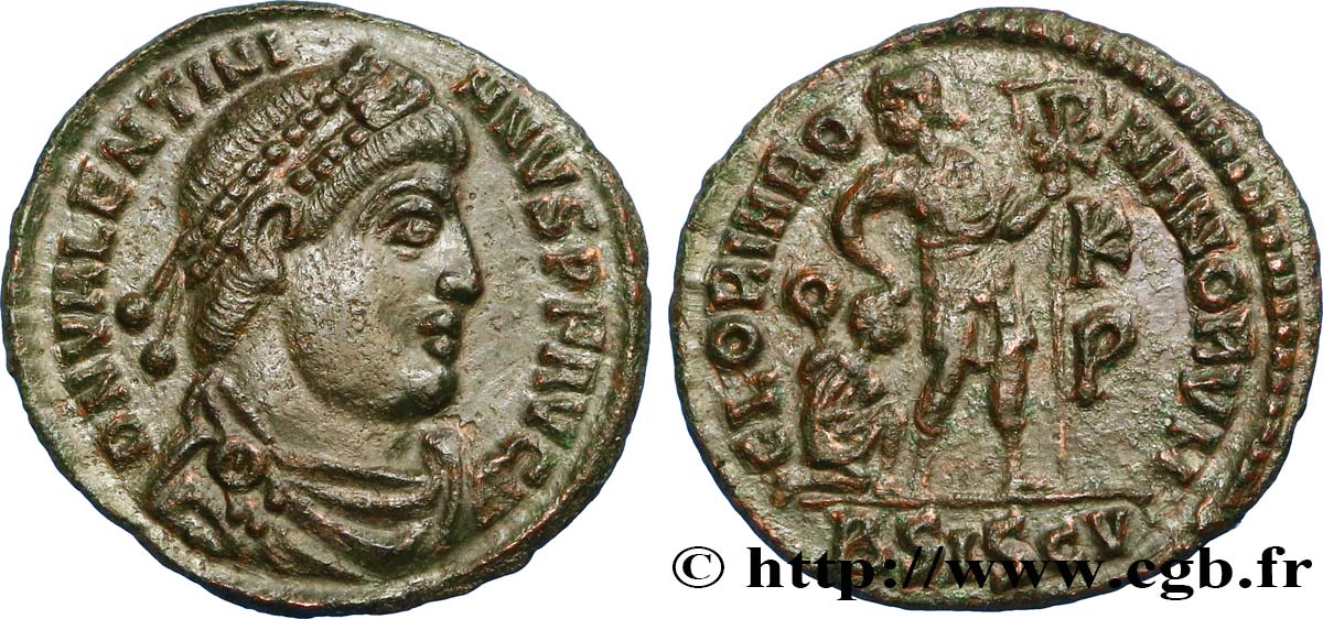 VALENTINIANO I Nummus (AE 3) FDC