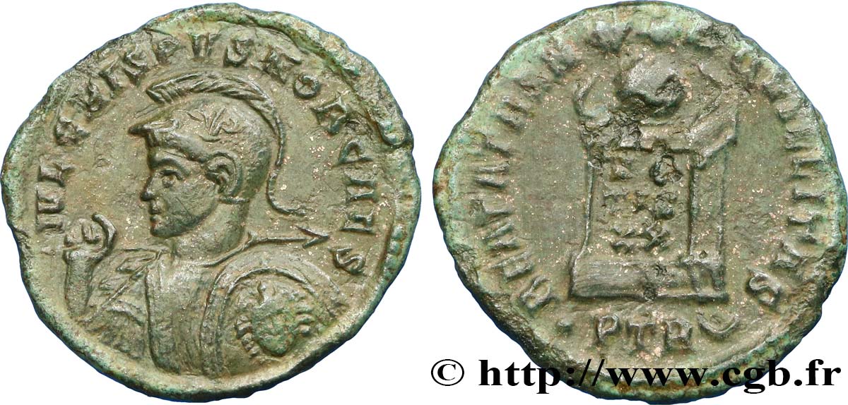 CRISPUS Centenionalis ou nummus TTB+/TTB