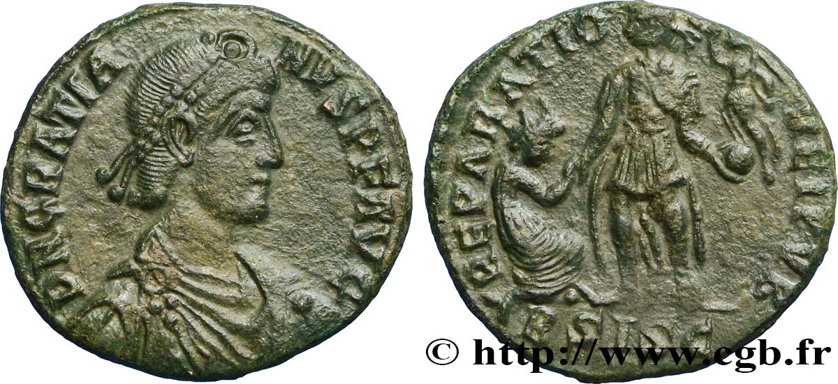 GRATIAN Maiorina pecunia, (MB, Æ 2) AU