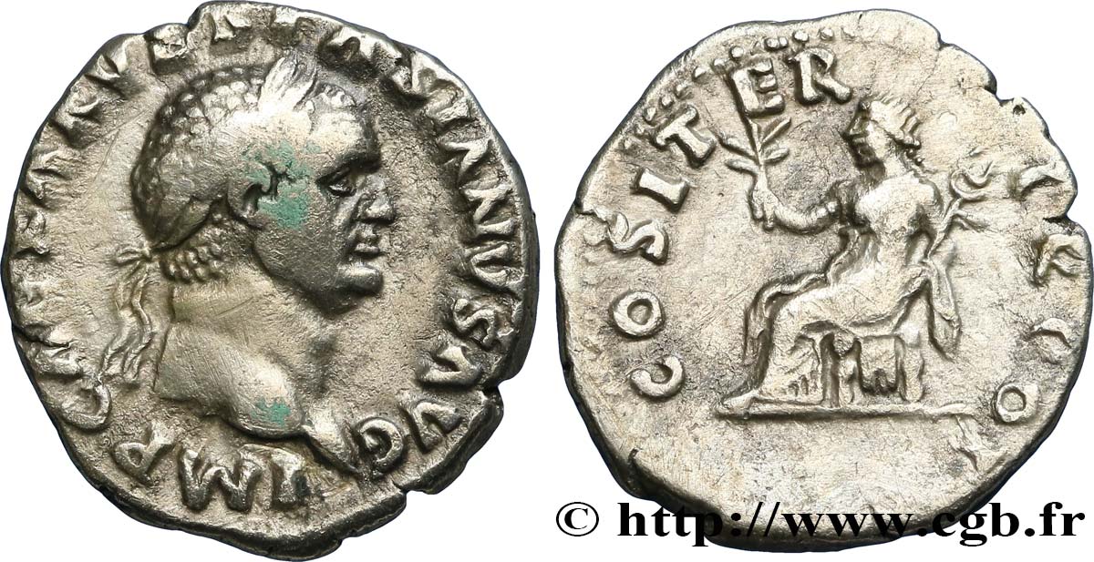 VESPASIAN Denier XF/VF