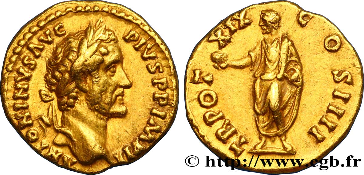 ANTONIN LE PIEUX Aureus TTB+