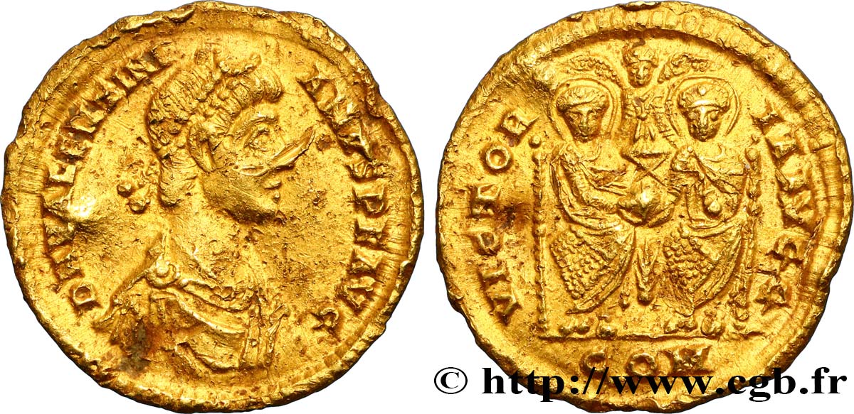 VALENTINIAN II Solidus VF