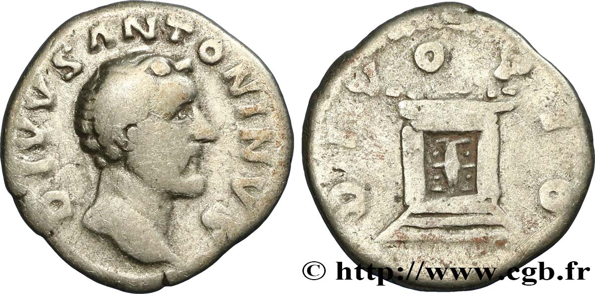 DIVUS ANTONINUS Denier VF