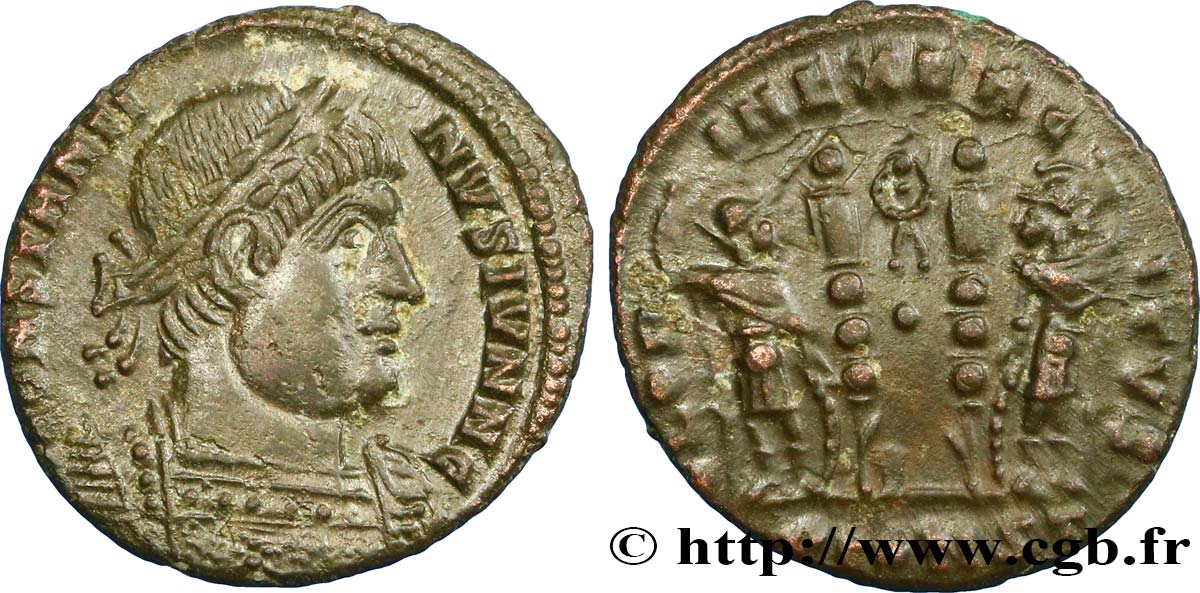 CONSTANTIN II Centenionalis ou nummus SUP