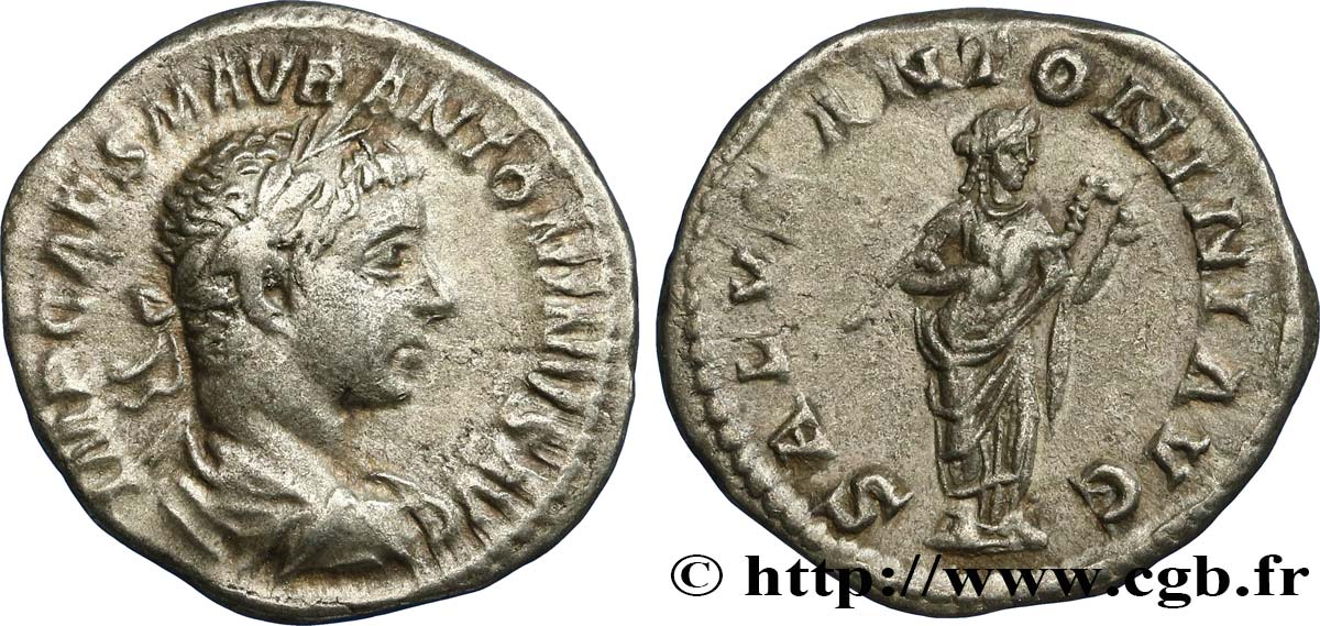 ELAGABALUS Denier XF