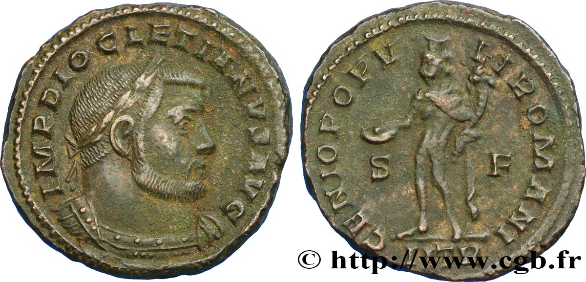 DIOCLÉTIEN Follis ou nummus TTB+