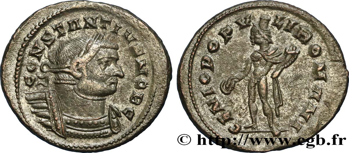 COSTANZO I CLORO Follis ou nummus SPL