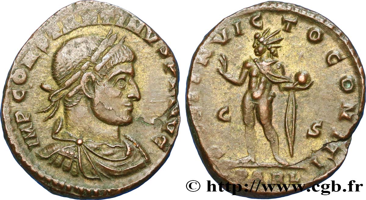 COSTANTINO I IL GRANDE Follis ou nummus q.SPL