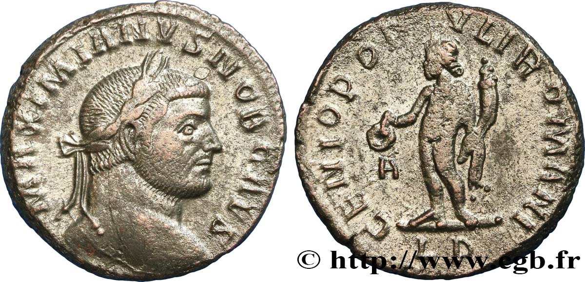 GALÈRE Follis ou nummus SUP/TTB