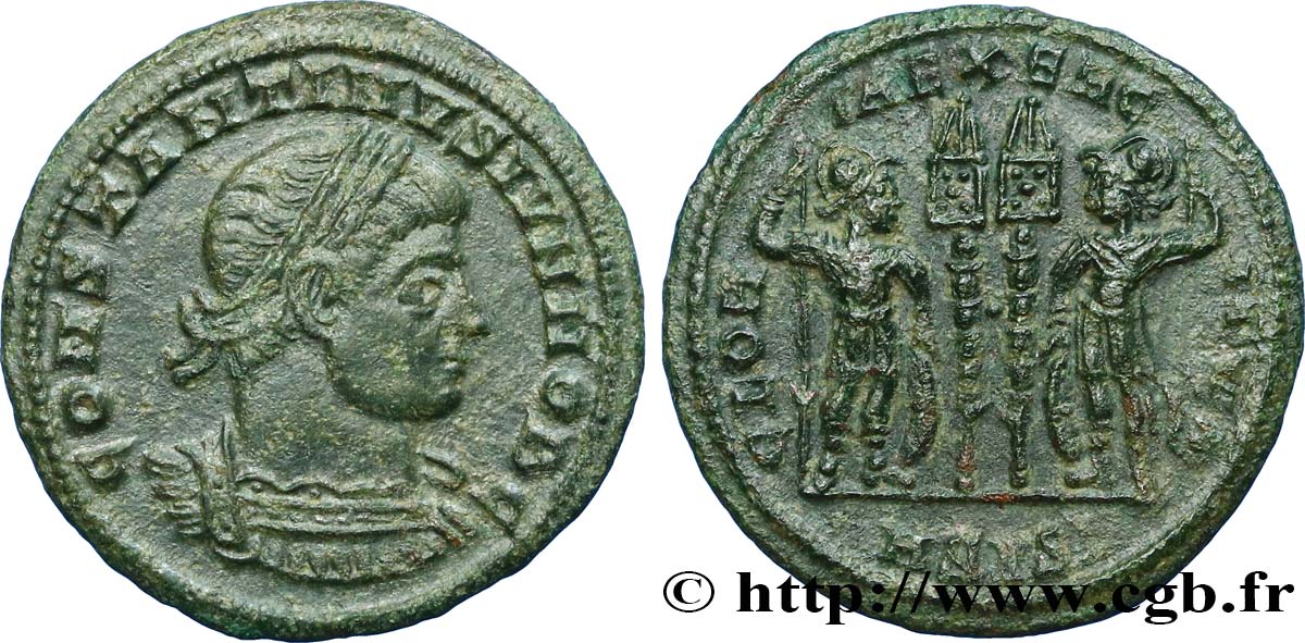 CONSTANTIN II Centenionalis ou nummus TTB+