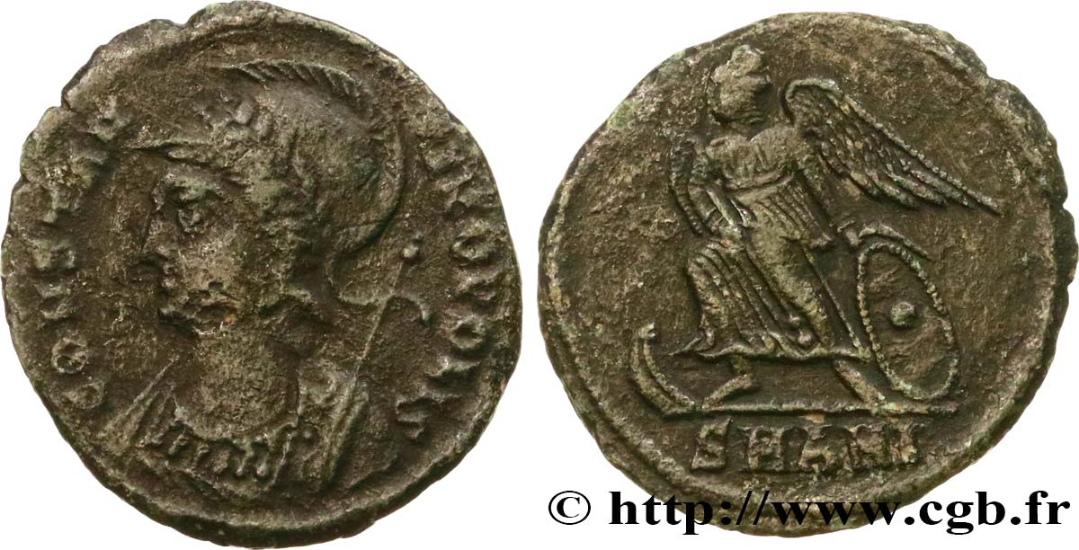 CONSTANTINOPLE Centenionalis ou nummus TB+