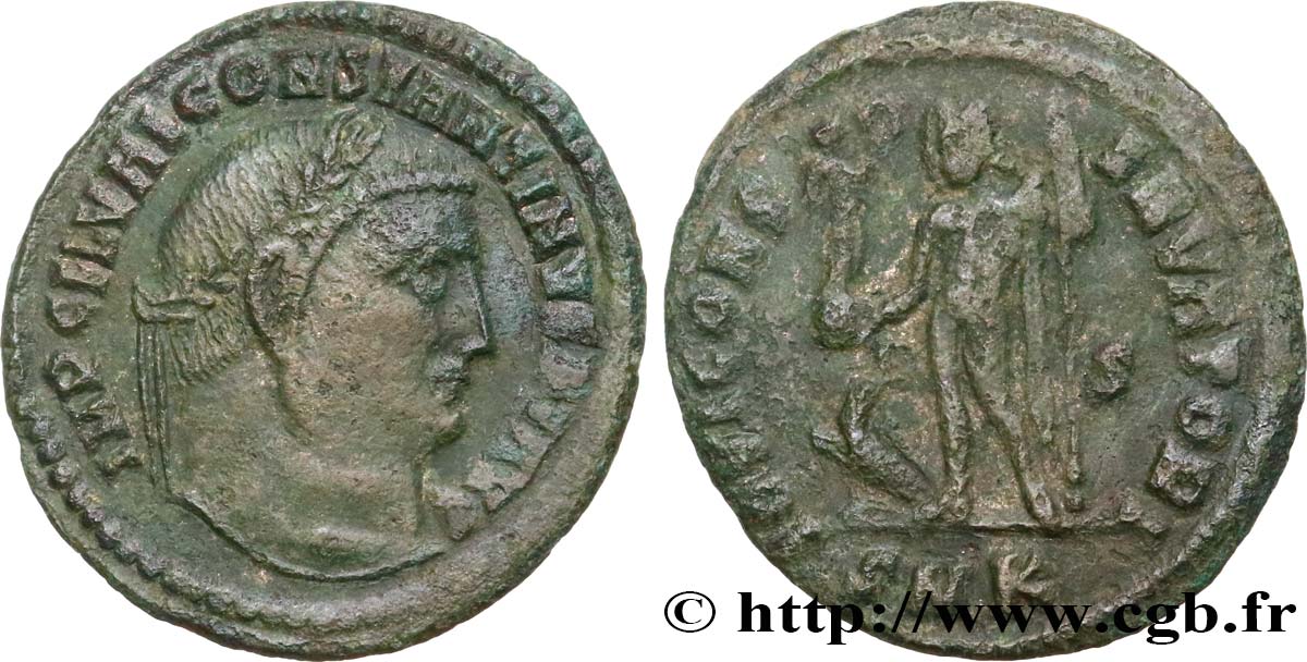 CONSTANTINUS I DER GROßE Follis ou nummus SS