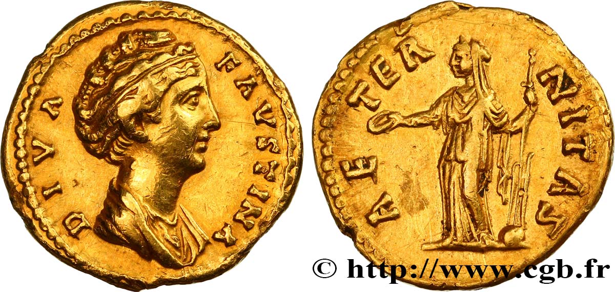 FAUSTINA MAGGIORE Aureus q.SPL