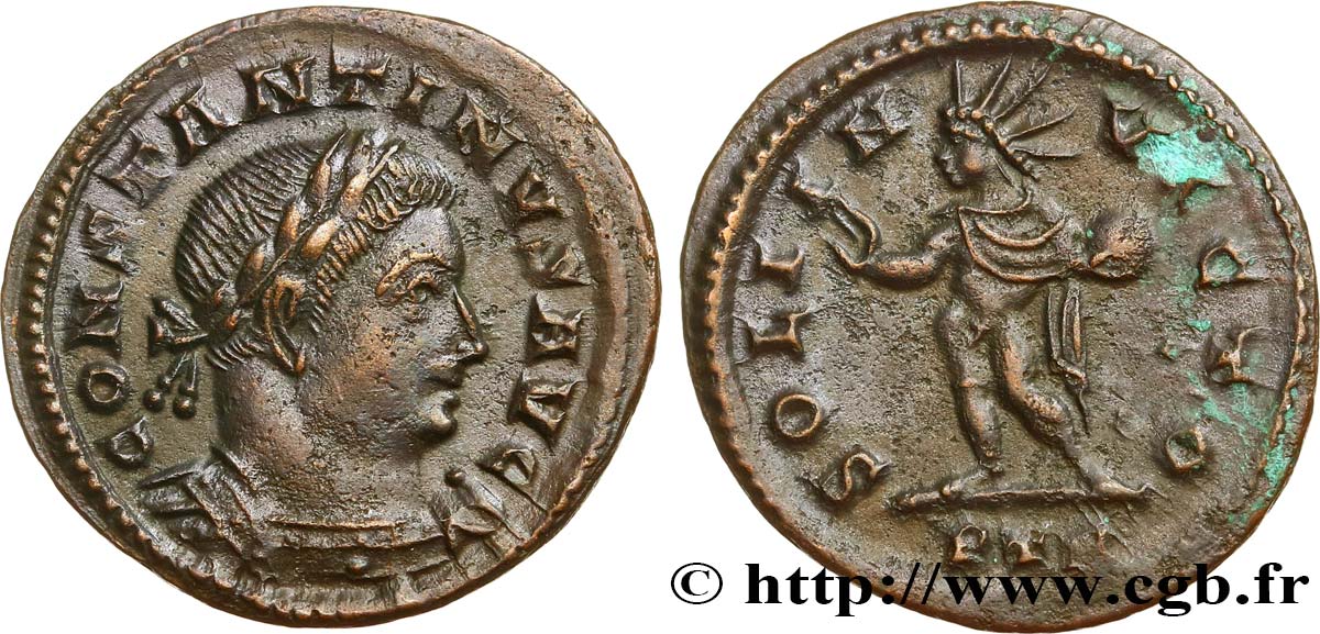 CONSTANTIN Ier LE GRAND Demi-follis ou demi-nummus SUP