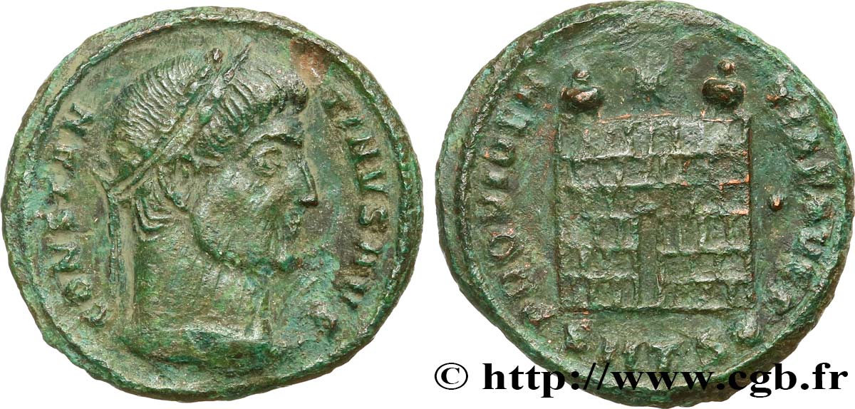 CONSTANTINE I THE GREAT Centenionalis ou nummus AU/XF