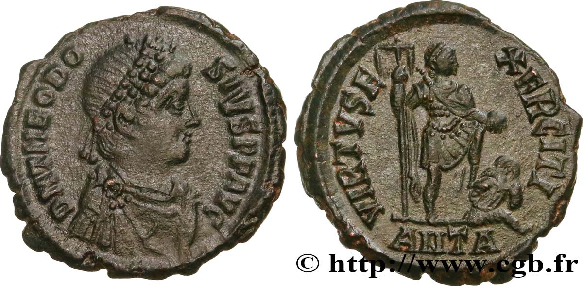 THEODOSIUS I Maiorina pecunia, (MB, Æ 2) VZ