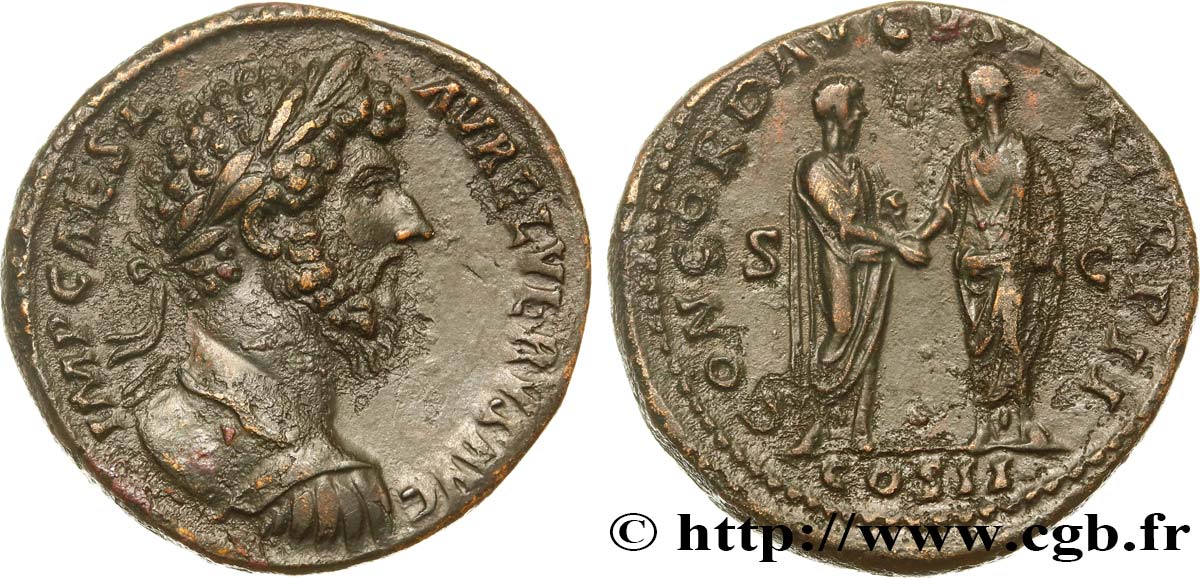 LUCIO VERO Sesterce MBC+/MBC