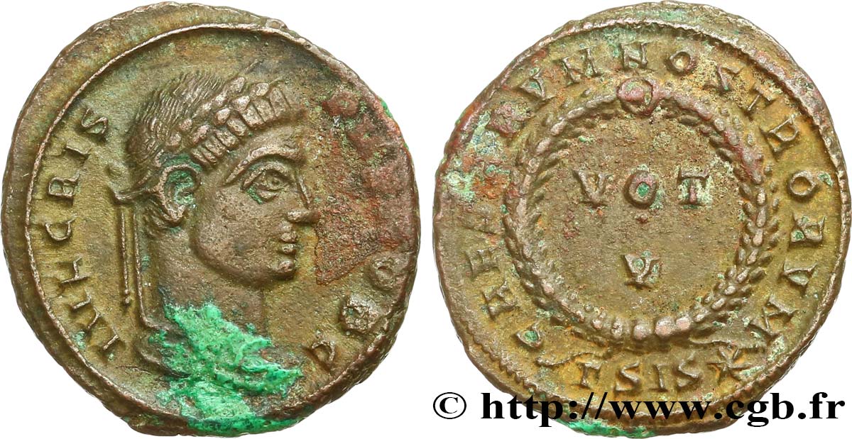 CRISPUS Centenionalis ou nummus AU
