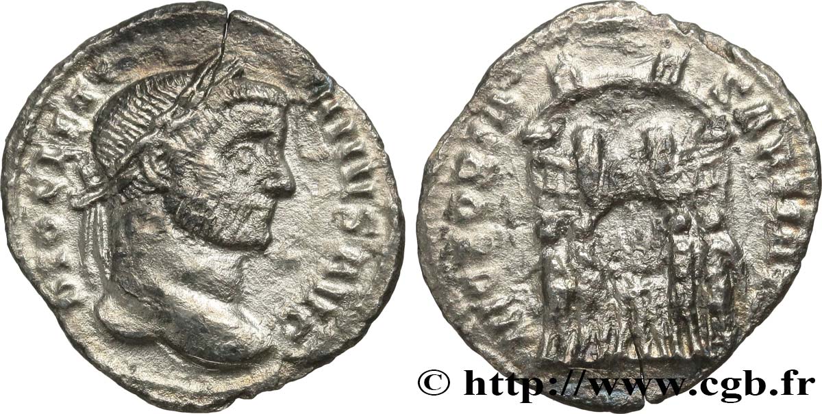 DIOCLETIAN Argenteus VF