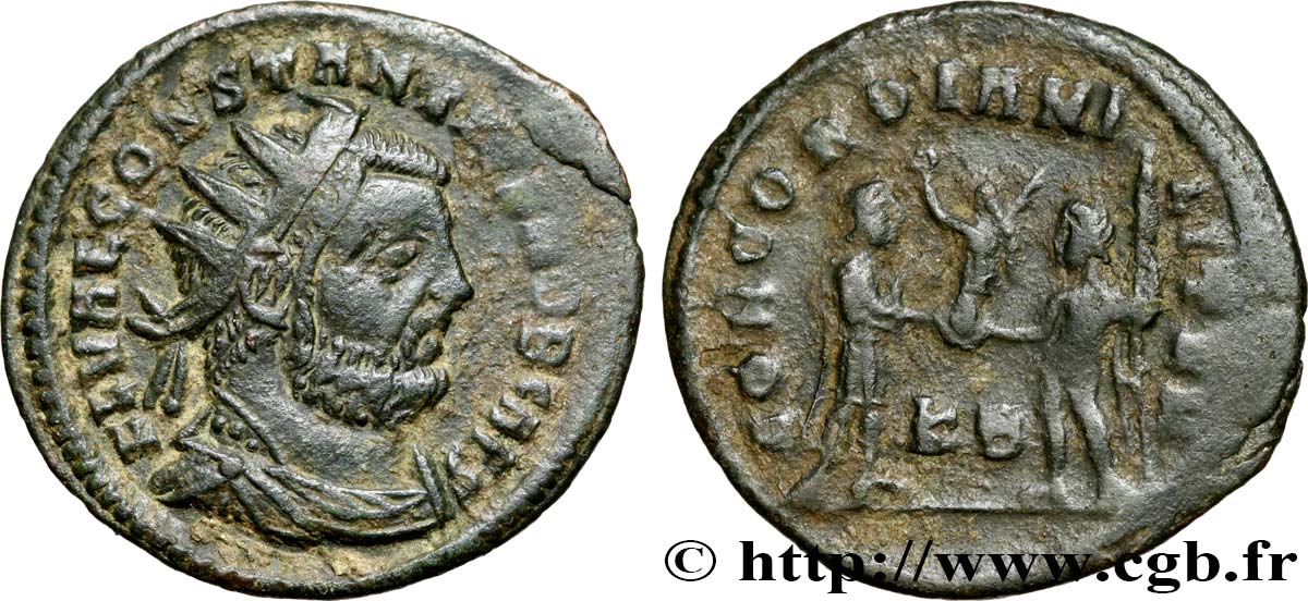 CONSTANTIUS I Pseudo ou néo-aurelianus AU/XF