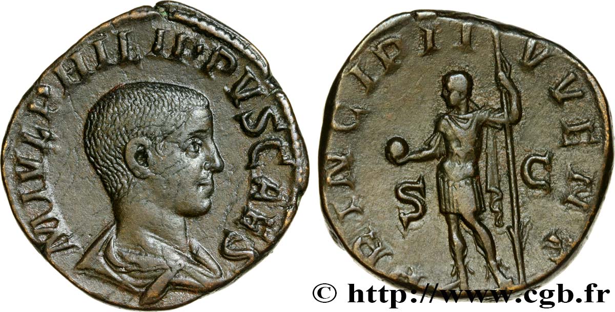 PHILIPPUS II Sesterce AU