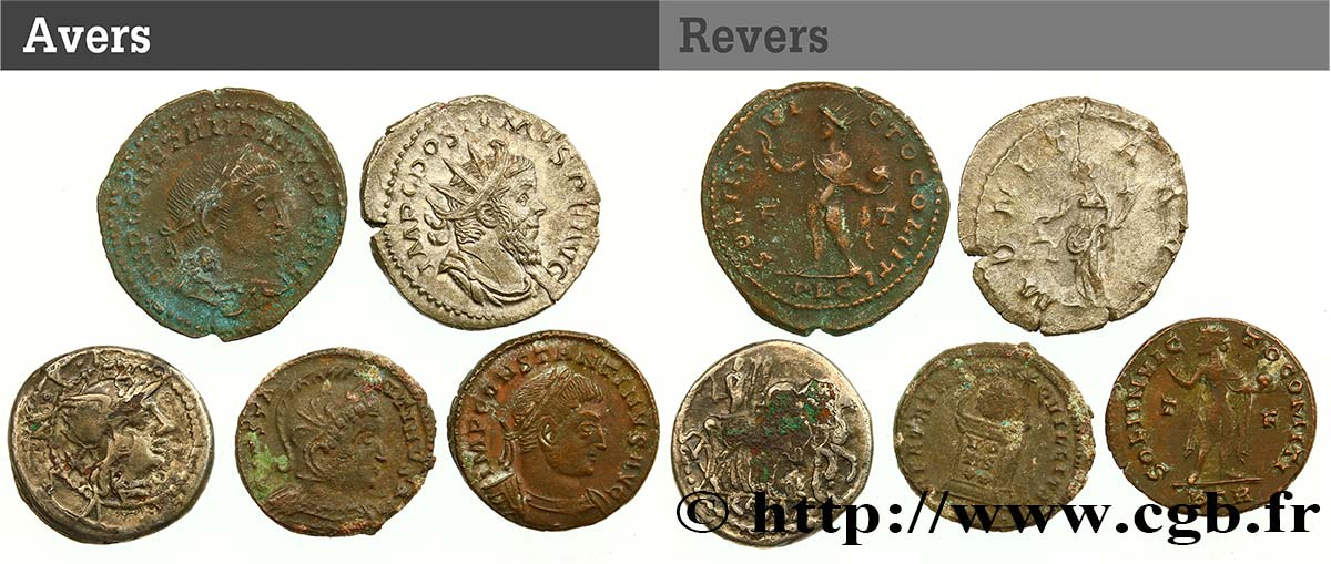 LOTS Lot de 5 monnaies lot