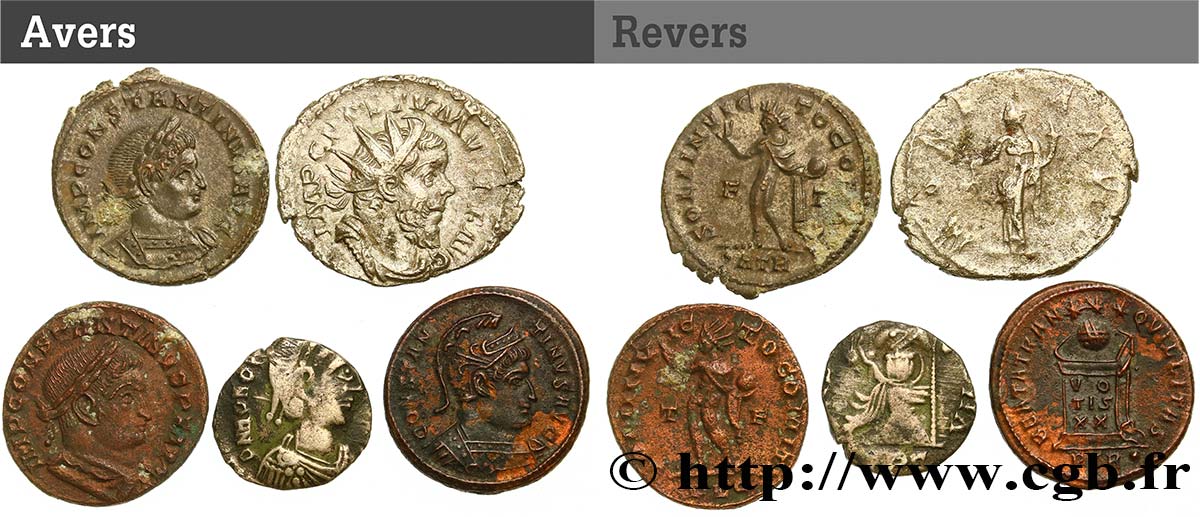 LOTS Lot de 5 monnaies lot