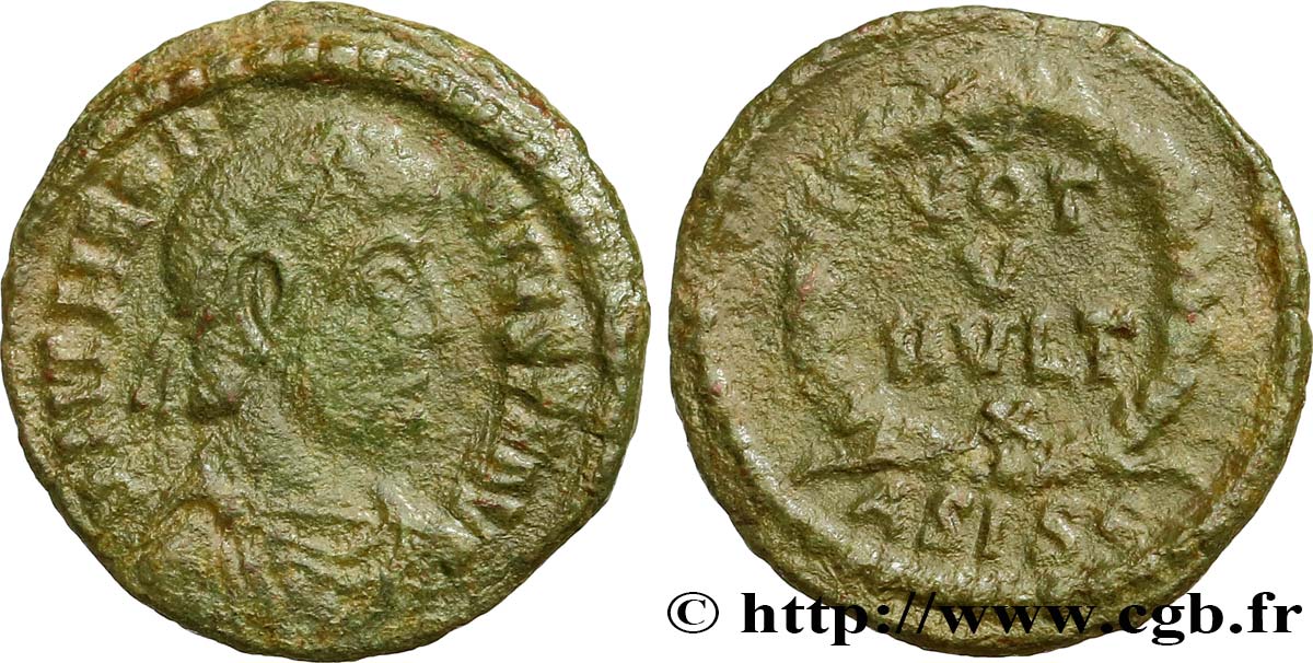 THEODOSIUS I Nummus, (PBQ, Æ 4) VF